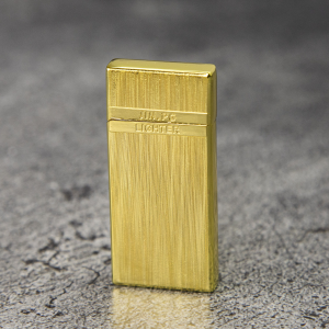 Бензиновая винтажная компактная ретро зажигалка (золото)