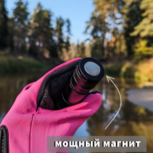 Фонарь ручной компактный / мощный лазерный диод Laser Wick PM10 - TG / TYPE-C USB, Клипса, Магнит