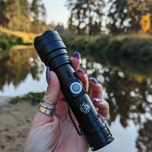 Фонарь ручной компактный / мощный лазерный диод Laser Wick PM10 - TG / TYPE-C USB, Клипса, Магнит