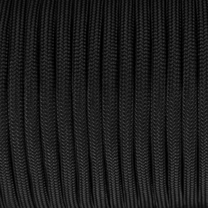 Русский паракорд 6мм (Paracord IV-750) Черный (100 м) 