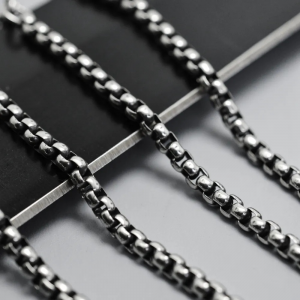 Цепочка на шею из нержавеющей стали / Длина 60 см, ширина 3 мм