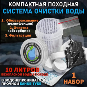Набор выживания в стальном кейсе SOS №8 Кухня / аварийный набор для выживания ПроНАЗ / походный комплект туриста 14 предметов