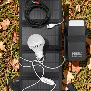 Солнечная электростанция Мини ПроНАЗ Э-65Вт /5В/ Полный комплект / Солнечная панель 10W / Накопитель энергии блок управления + 1 лампа